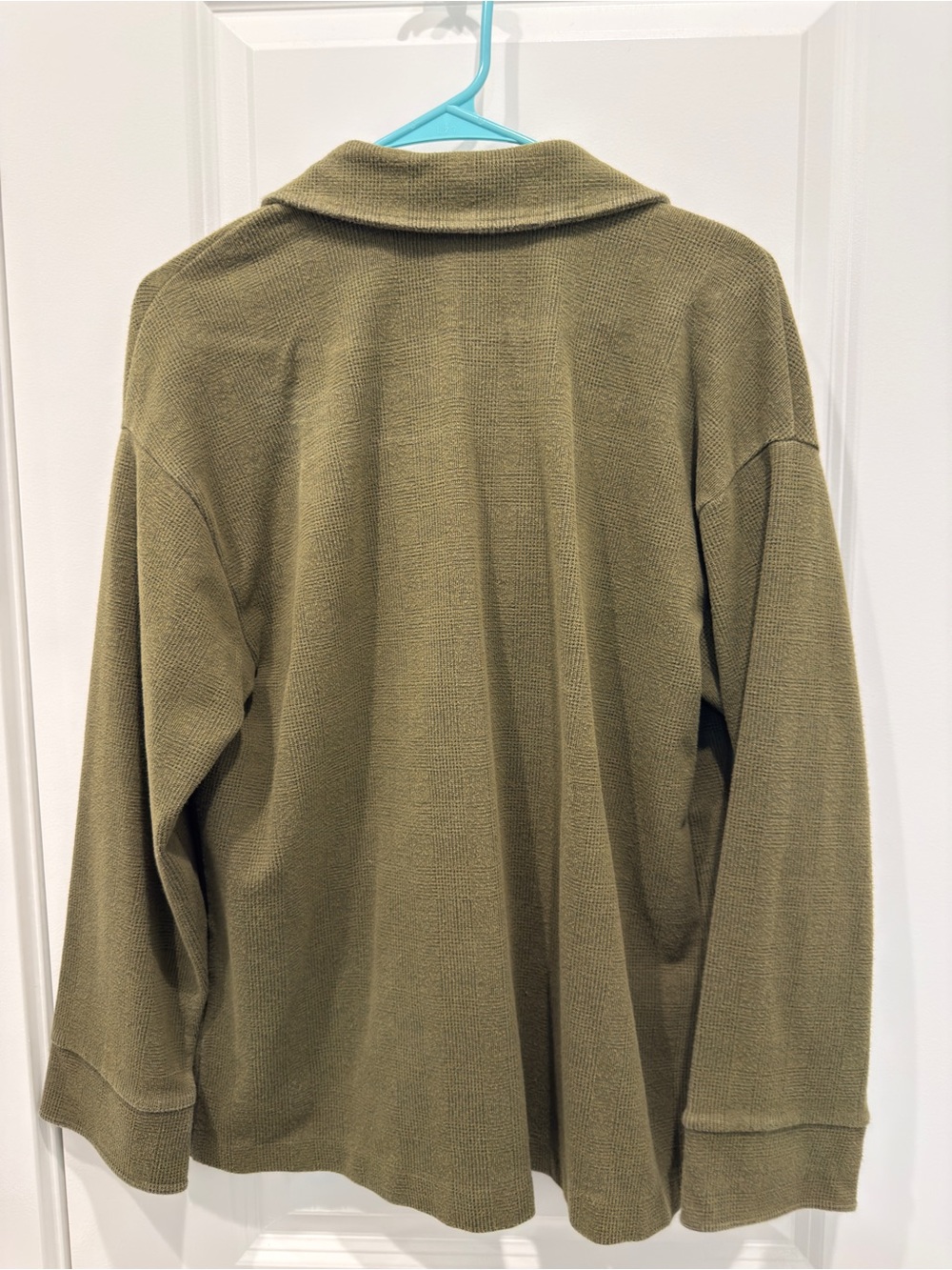 Madewell Olive Green Double-Breasted Blazer - Picture 3 of 3